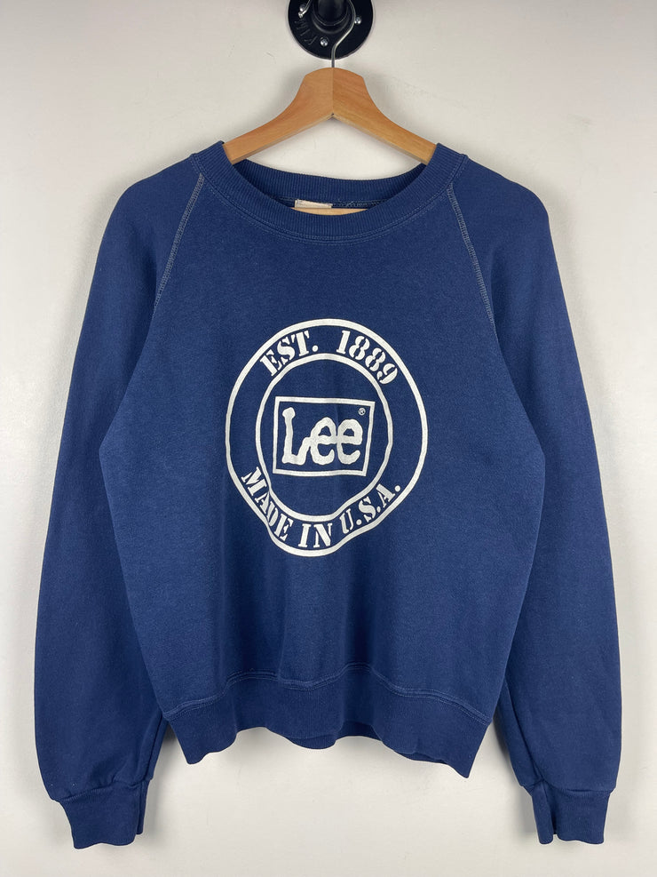 Vintage 80s Lee Made In USA Navy Crewneck