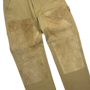 Stussy Suede Double Knee Beige Canvas Work Pants