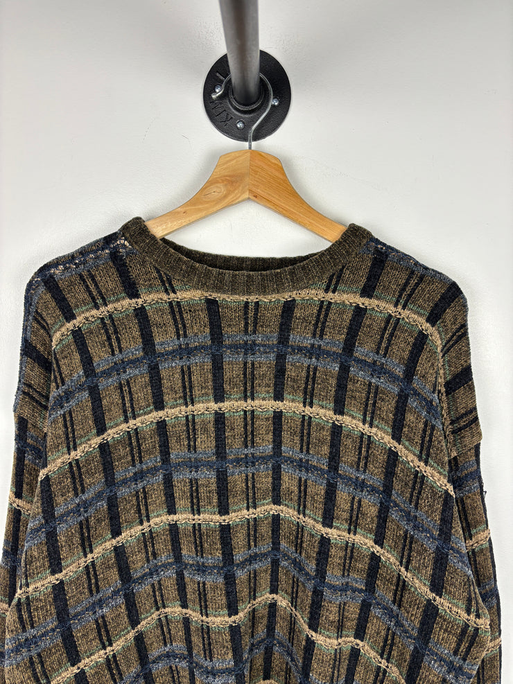 Vintage Dockers Earth Tone Pattern Knit Sweater