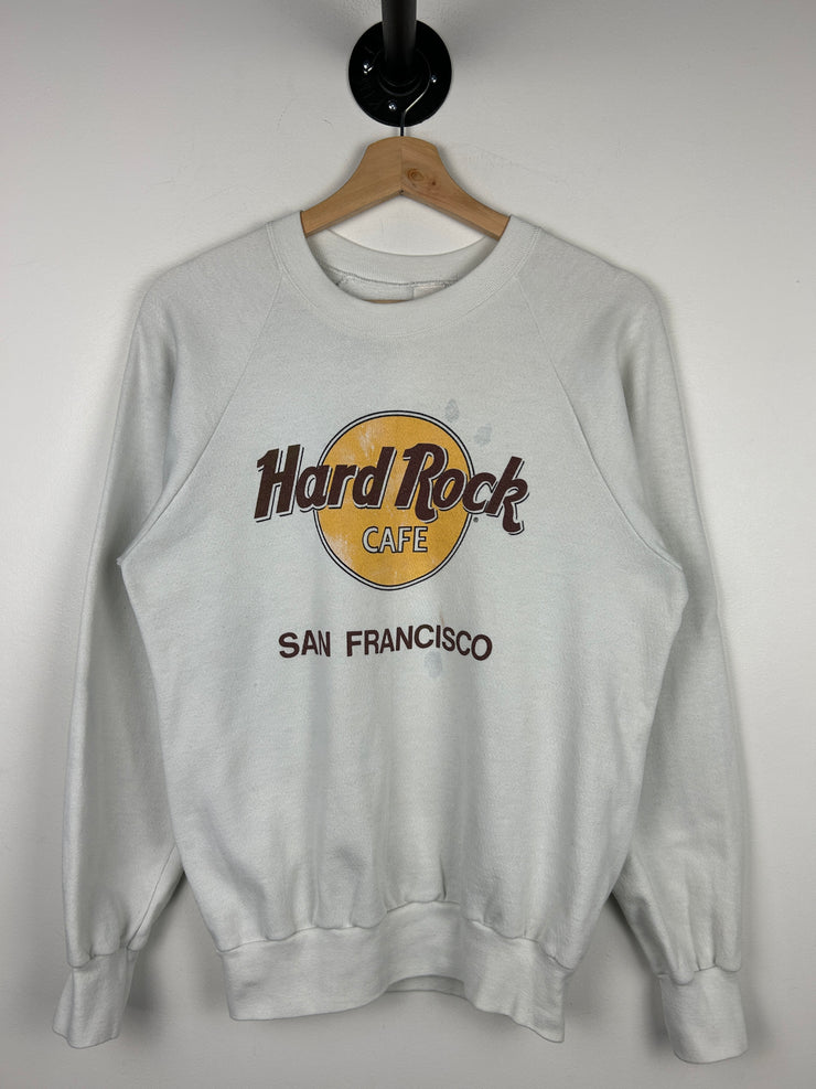 Vintage 80s Hard Rock Café San Francisco White Crewneck