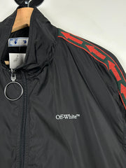 Off White Arrow Bookish Nylon Black Windbreaker