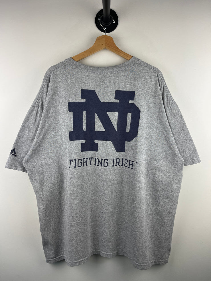 Vintage Adidas Notre Dame Fighting Irish Grey Tee