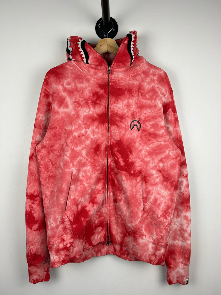 Bape Ponr Shark Tie Dye Full Zip Hoodie