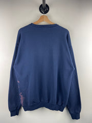 Vintage 90s West Virginia Embroidered Navy Crewneck