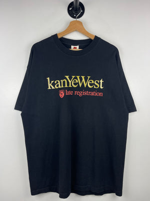 Vintage 2005 Kanye West Late Registration Album Promo Black Tee