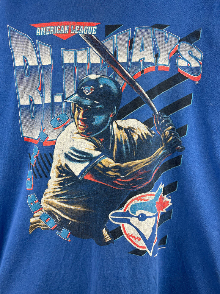 Vintage 90s MLB Toronto Blue Jays Baseball Blue Tee