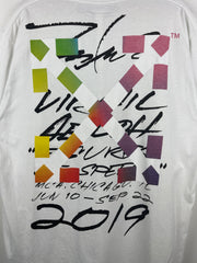 Off White X Futura SS20 Alien Oversized White Tee