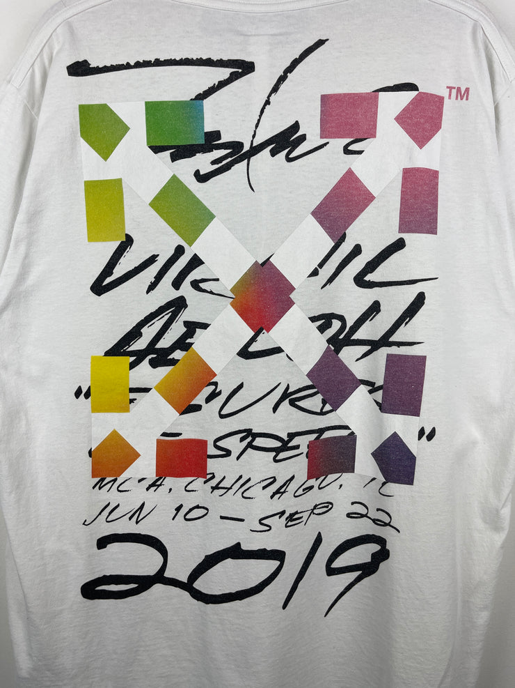 Off White X Futura SS20 Alien Oversized White Tee
