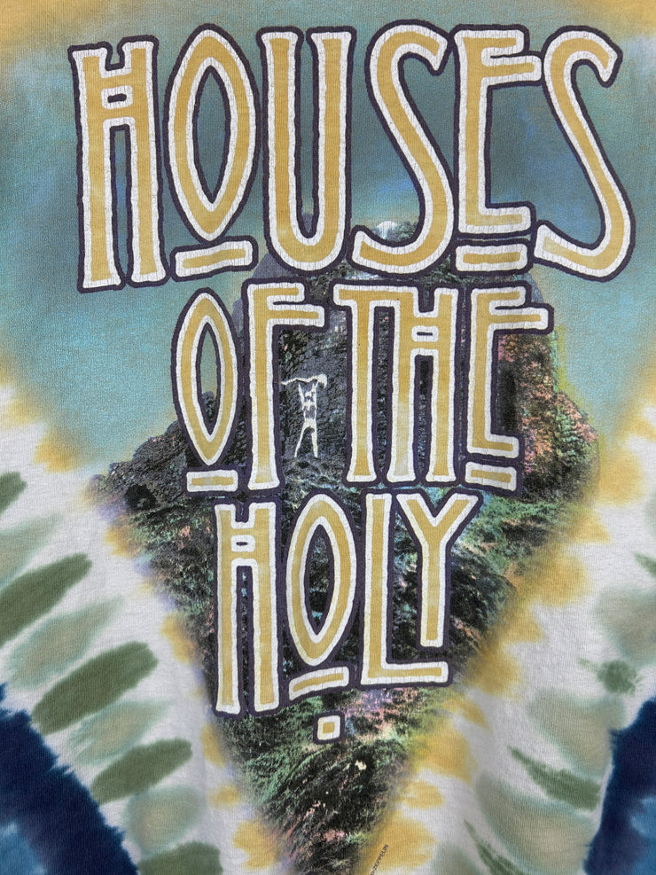 Vintage 2003 Led Zeppelin Liquid Blue Houses Of The Holy Tie Dye Tee