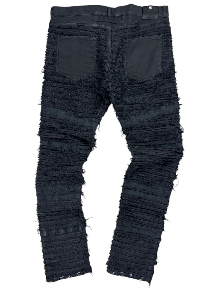 1017 ALYX 9 SM Blackmeans Distressed Black Denim Jeans