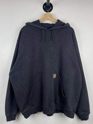 Vintage Carhartt Patch Embroidered Navy Hoodie