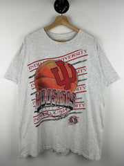 Vintage 90s Indiana Hoosiers Basketball Grey Tee