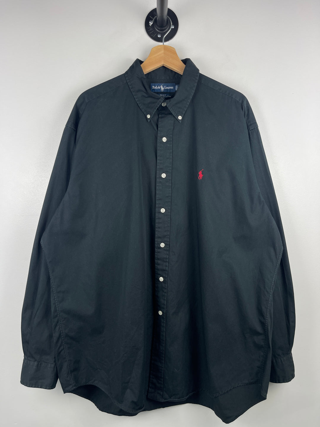 Vintage 90s Polo Ralph Lauren Blake Black Button Up Long Sleeve