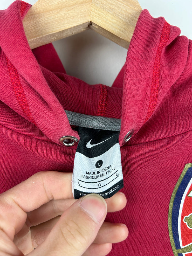 Vintage Nike Arsenal Soccer Red Hoodie