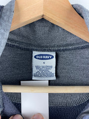 Vintage Old Navy Spellout Navy Quarter Zip Fleece Sweater