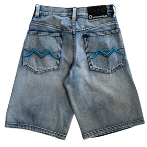 Vintage Y2K South Pole Embroidered Blue Denim Shorts