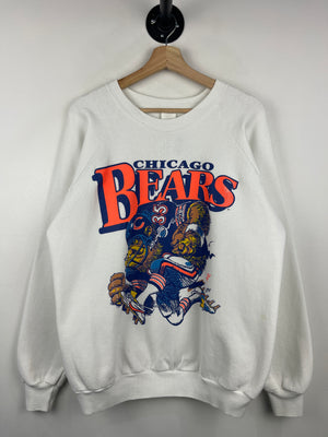 Vintage 90s NFL Chicago Bears Bear White Crewneck