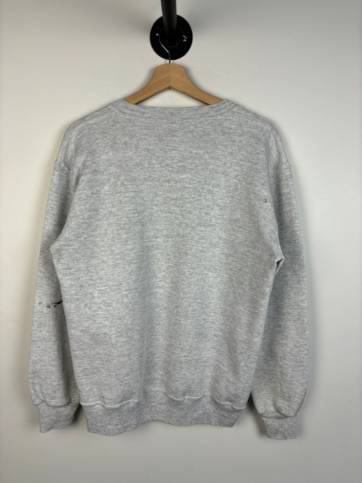 Vintage 90s Russell Essential Blank Grey Crewneck