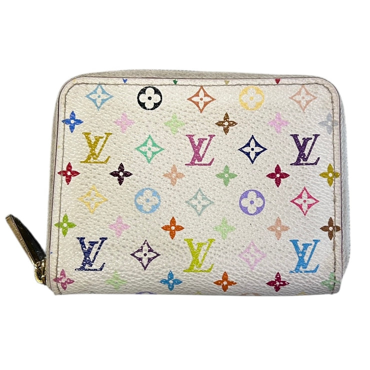 Louis Vuitton Murakami White Zippy Wallet