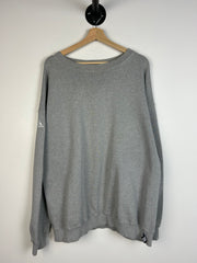 Vintage Y2K Adidas Sleeve Logo Grey Crewneck