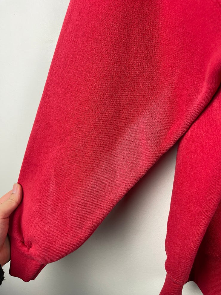 Vintage 90s Dalmatian Dog Fire Fighter Red Crewneck