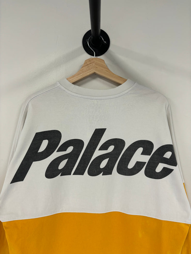 Palace SS18 Splitter Yellow & White Long Sleeve