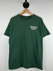 Vintage 90s Michigan State University Green Tee