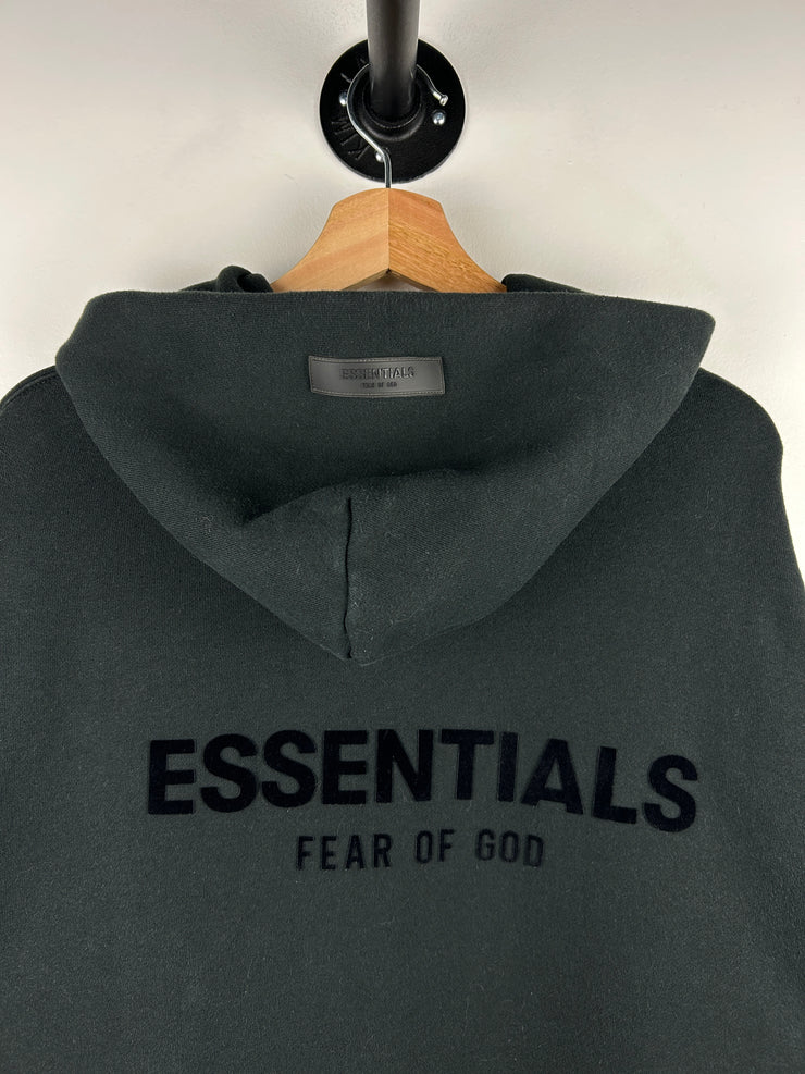 Fear Of God Essentials Stretch Limo Relaxed Black Hoodie
