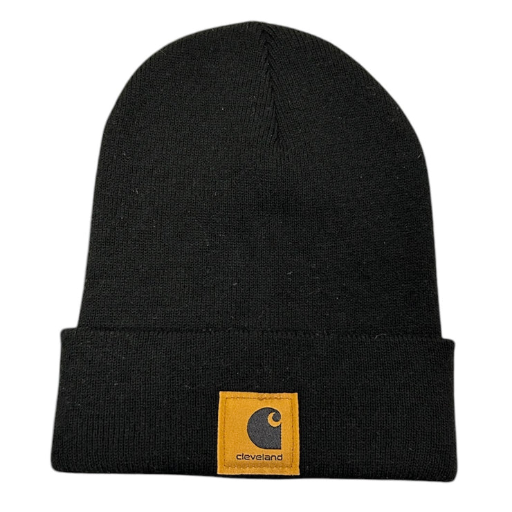 Vintage Carhartt Cleveland Black Beanie