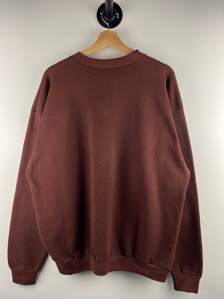 Vintage 90s NFL Cleveland Browns Spellout Brown Crewneck