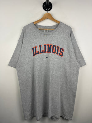 Vintage Nike Illinois University Grey Tee