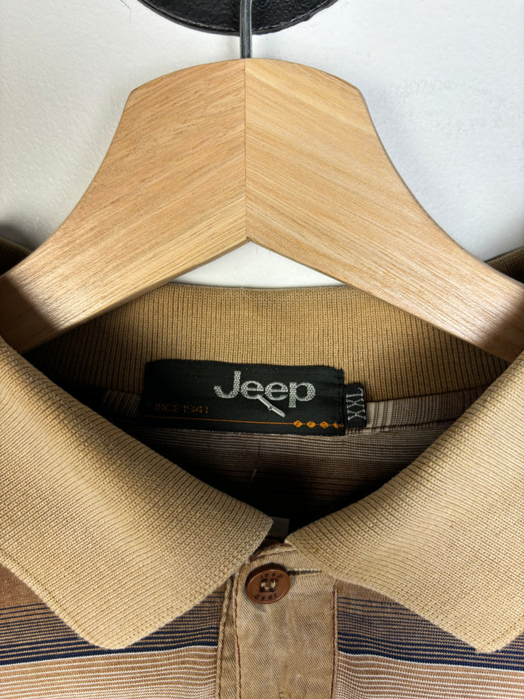 Vintage Jeep Earth Tone Polo Rugby