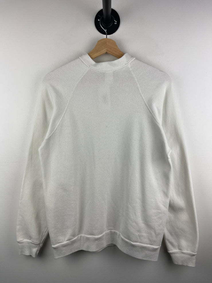 Vintage 80s Volleyball Plainview Invitational 1988 White Crewneck