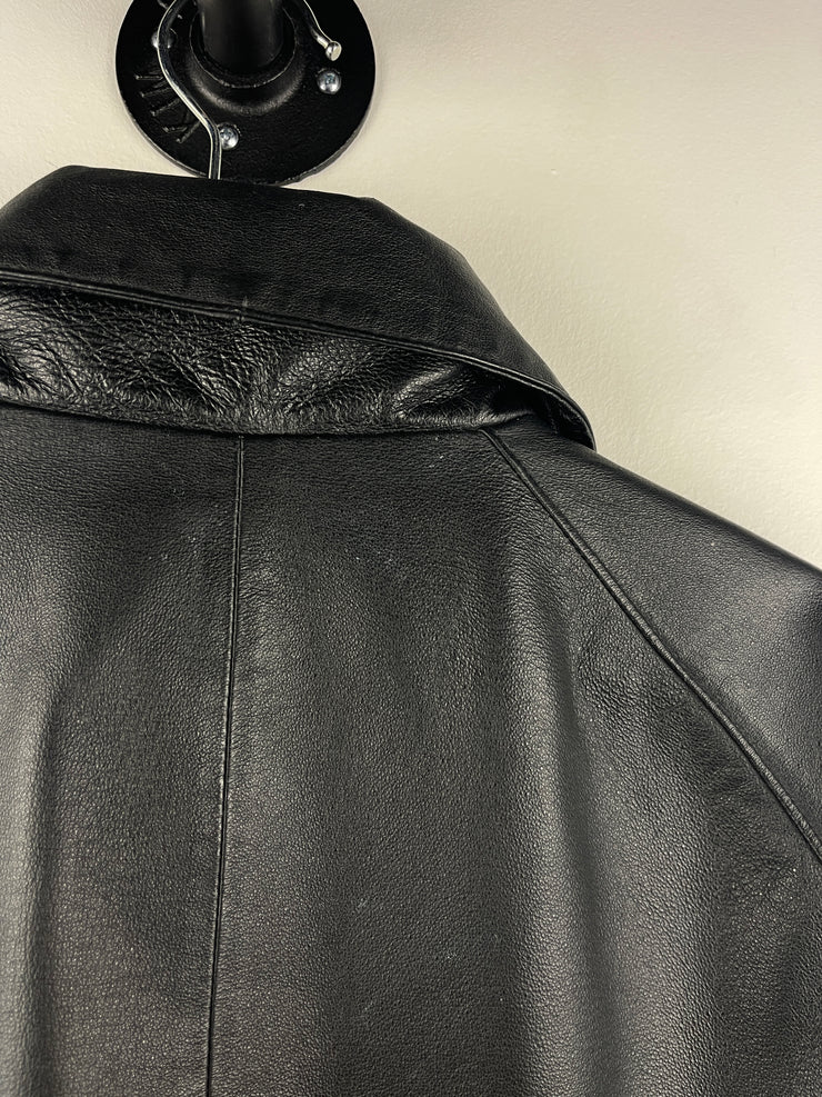 Vintage Convington Black Leather Bomber Jacket