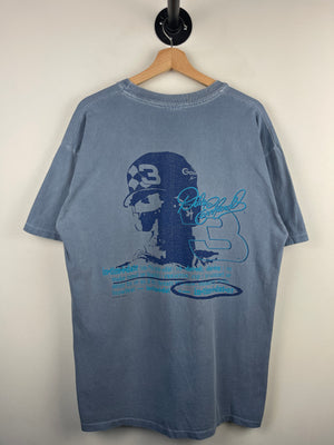 Vintage 90s Nascar Dale Earnhardt Intimidator Blue Pocket Tee
