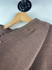 Vintage Carhartt Spellout Thrashed Brown Hoodie