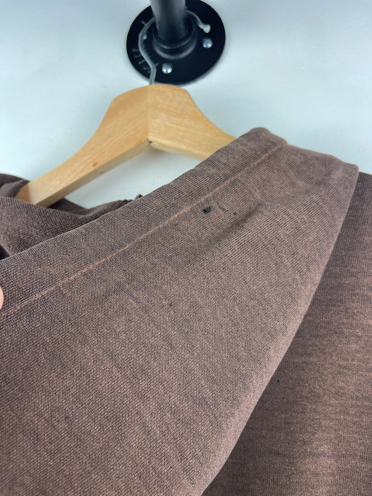 Vintage Carhartt Spellout Thrashed Brown Hoodie
