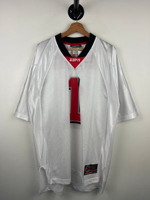 Vintage ESPN Zone White Football Jersey