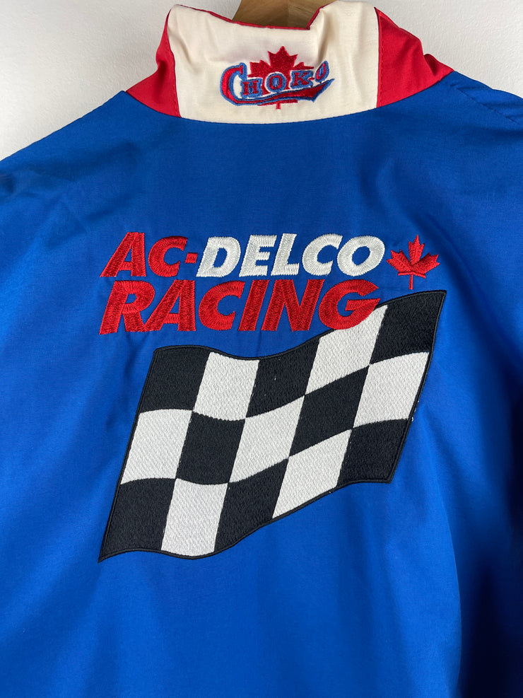 Vintage 90s AC Delco Racing Blue & Red Jacket