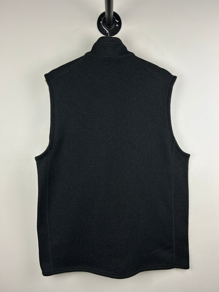 Vintage Patagonia Fleece Black Zip Up Vest