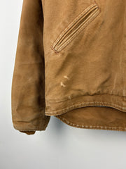 Vintage Carhartt Detroit Sherpa Lined Hooded Beige Jacket J141 211