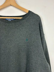 Vintage 90s Polo Ralph Lauren Dark Grey Crewneck