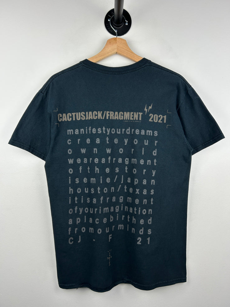 Travis Scott Cactus Jack Fragment Washed Black Tee