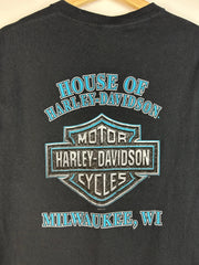 Vintage Harley Davidson Milwaukee Black Tee