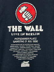 Vintage 90s Pink Floyd The Wall Berlin Band Tour Black Tee
