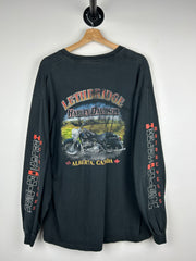 Vintage 90s Harley Davidson Alberta Black Long Sleeve