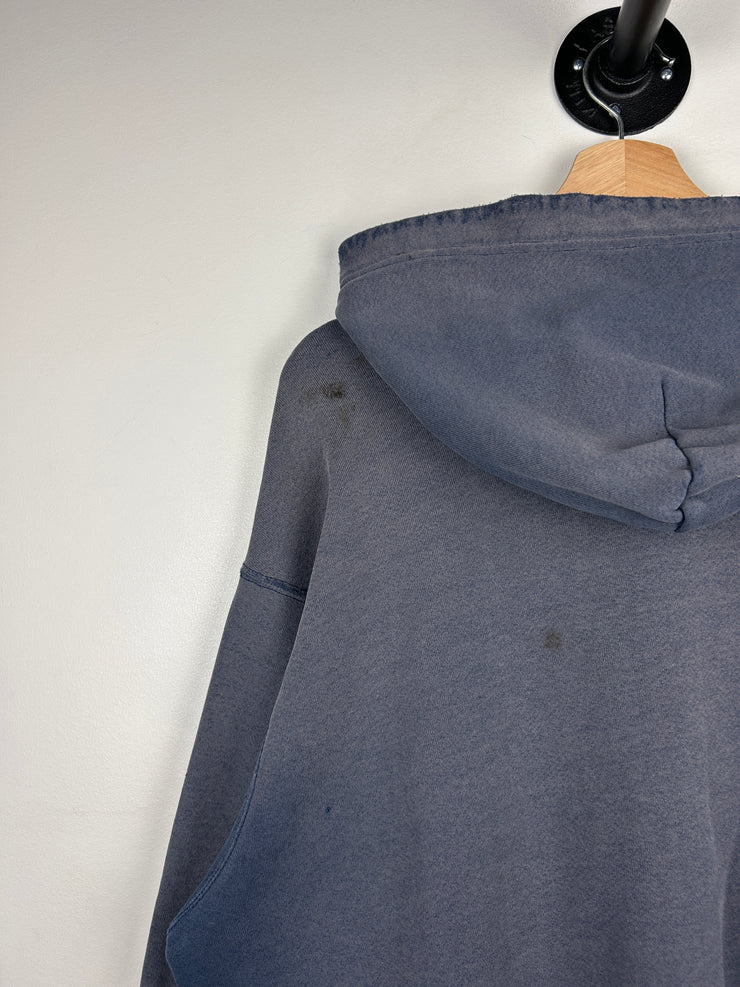 Vintage Nike Middle Swoosh Thrashed Navy Hoodie