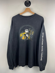 Vintage 90s Disney The Nightmare Before Christmas Black Long Sleeve