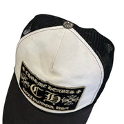 Chrome Hearts Hollywood Black & White Trucker Hat