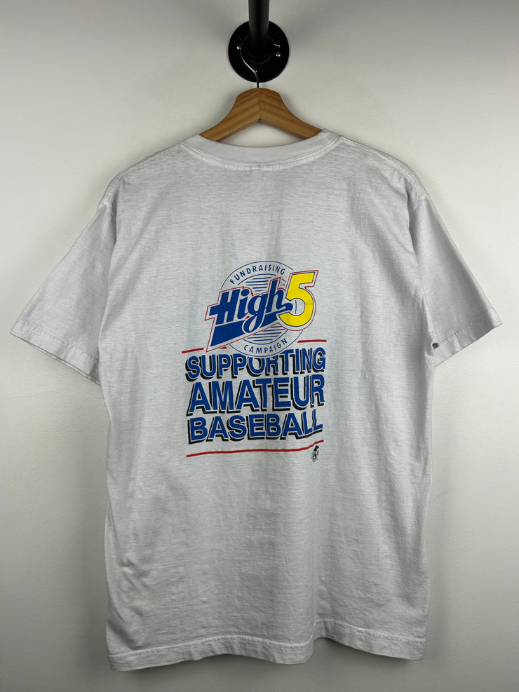 Vintage 90s MLB Ravens Toronto Blue Jays World Series Champions White Tee